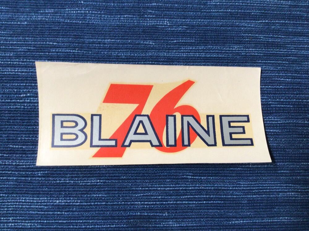 Vintage Union 76 Oil Blaine Washington Gas Station Water Decal Travel Souvenir